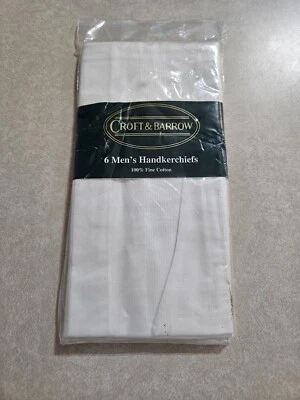 Nuevos pañuelos Croft & Barrow 6Pk para hombre Foto 1 de 4