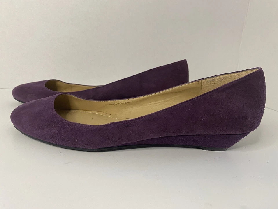 Steven By Steve Madden 紫色麂皮绒平底鞋。 7.5 码 — 第 1/4 张图片