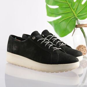 Timberland Sneaker Berlin Park Oxford Women 11 W Platform Black Nubuck Leather