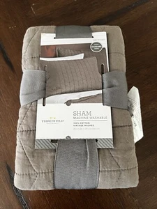 Nuovissima soglia cotone finta, grigio standard, camera da letto vintage lavata dormitorio - Foto 1 di 2