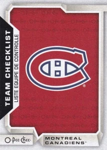 MONTREAL CANADIENSES 2018-19 18-19 OPC O-PEE-CHEE EQUIPO LISTA DE VERIFICACIÓN SP #566 - Imagen 1 de 1