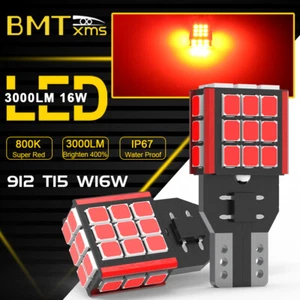 2x T15 912 Red LED 3rd Brake Light Center High Mount for Ram 1500 2010-2025 - Picture 1 of 9
