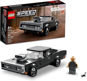 LEGO Speed Champions Fast & Furious 1970 Dodge Charger R/T 76912, Toy Silver - Picture 1 of 8