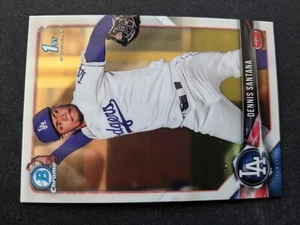2018 Bowman Chrome Prospect Baseball Card # BCP36 Dennis Santana - Los Angeles D - Picture 1 of 3