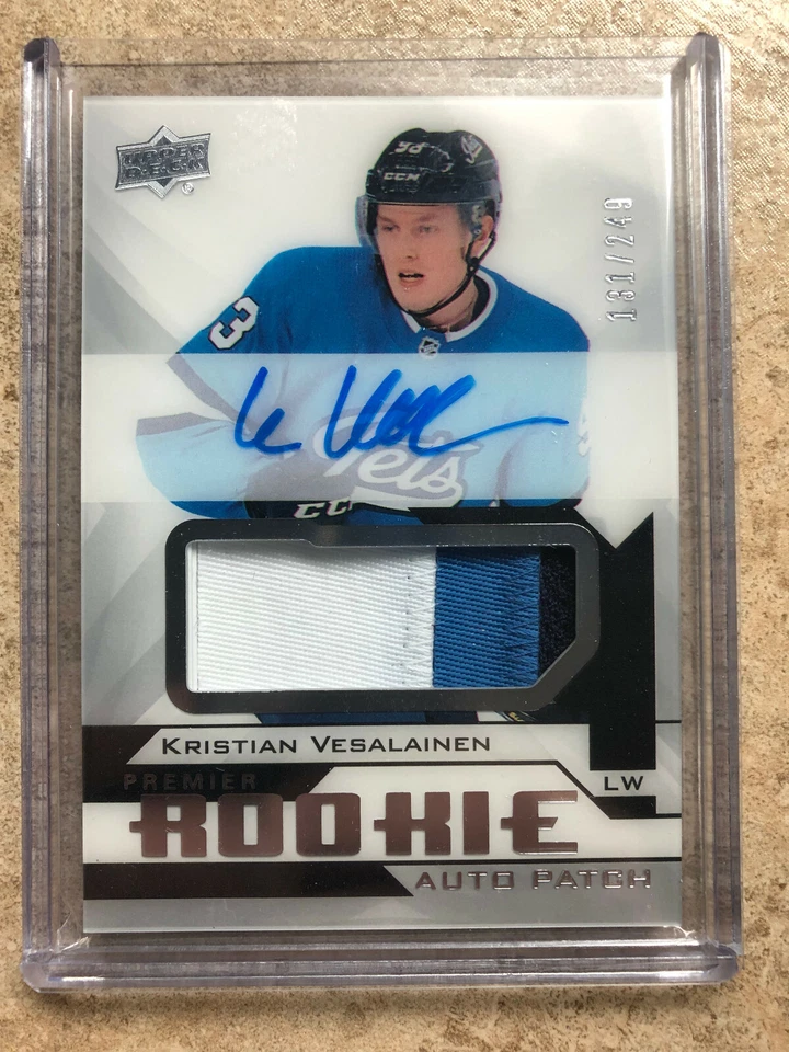 18-19 UD Premier Rookie RC Auto Patch #AR-KV KRISTIAN VESALAINEN /249 - Image 1 of 1