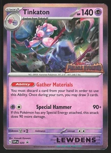 Tinkaton - SVP EN 020 - Paldea Evolved - S&V Black Star Promo - Pokemon Card - Picture 1 of 2