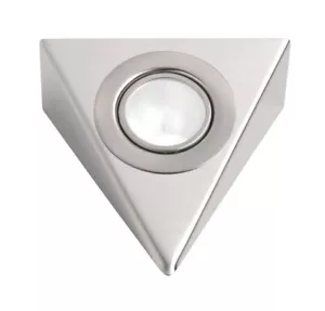 Triangle Cabinet Light Silver 12v 20w Halogen Stainless Steel Low Voltage TRSS - Picture 1 of 5