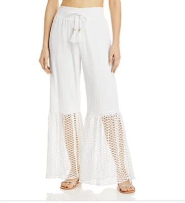 Pantalones de natación Surf Gypsy para mujer $80 borla ajustada pierna ancha talla M Foto 1 de 4