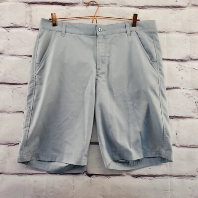 FILA 运动高尔夫短裤男式 36 Chino 拉链斜杠口袋灰色 — 第 1/4 张图片