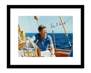 John F Kennedy 8x10 signed photo Sail Boat JFK autographed democrat 1960s - Picture 1 of 2