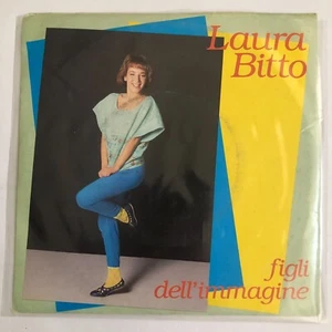 LAURA BITTO - FIGLI DELL´ IMMAGINE - 1985 ITALIAN 7¨ SINGLE, PS, ITALO DISCO - Picture 1 of 4