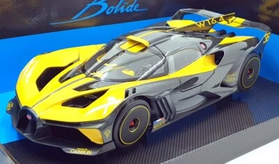 Burago 1/18 Scale Diecast 18-11047 - Bugatti Bolide - Black/Yellow - Image 1 of 4