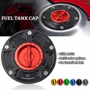 For DUCATI Panigale V4 V2 Streetfighter V2 Fuel Tank Cap Keyless Quick Release - Picture 1 of 7