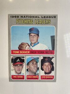 1970 #69 1969 National League Pitching Leaders Seaver Niekro Jenkins Marichal