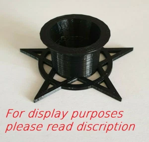 Pentagram Spell Candle Holder Small Black Magic Witch Altar - Picture 1 of 4