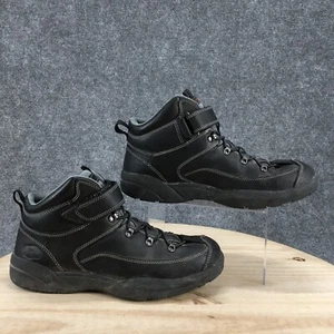 Dr. Comfort Boots Mens 11 Ranger Hiking Black Leather Snap Lace Up Comfort - Picture 1 of 19