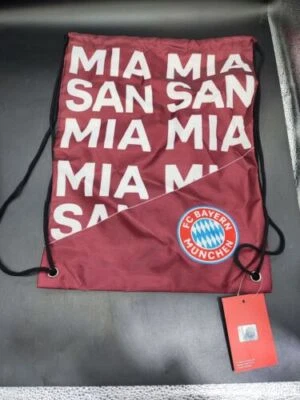FC Bayern München Sportbeutel - MIA SAN MIA - rot Turnbeutel FCB Beutel 2022 - Bild 1 von 4
