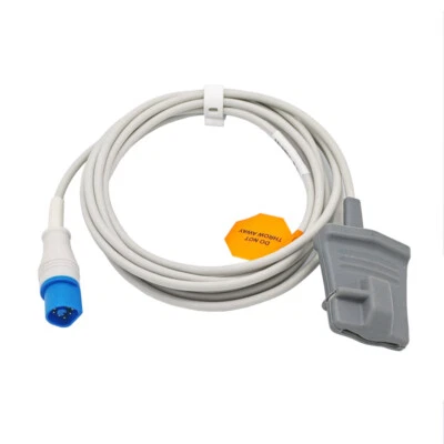 DANTECH Reusable 3m 8pin Adult Soft Tip SpO2 Sensor Probe Cable for Philips/HP M1191BL