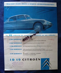 CITROËN PROSPECTUS ID 19 - Picture 1 of 1