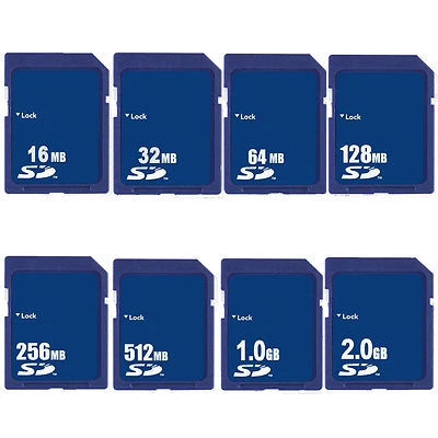 SD Card 16M 32M 64MB 128M 256M 512MB 1GB 2GB Secure Digital Sdandard Memory Card - Image 1 of 4