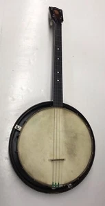 GIBSON KALAMAZOO VTG RARE BANJO 4 STRING 1938 SUNBURST ORIGINAL ALLIGATOR CASE - Picture 1 of 24