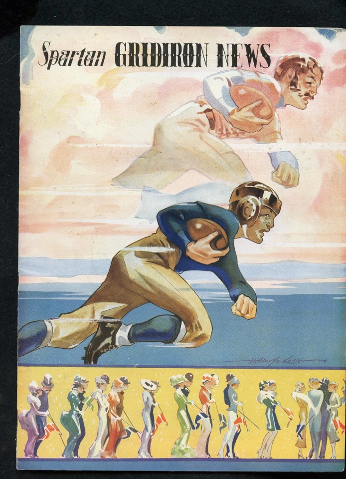 1935 Marquette vs Michigan State Spartans College Football Program Very early - Image 1 of 1