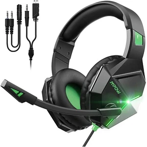 Auriculares con cable para juegos Mpow + micrófono USB y conector - conmutador Xbox PC, Mac, móvil PS4 PS5 - Imagen 1 de 12