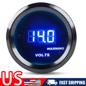 2 Inches 52mm Voltmeter Digital LED Volt Gauge Voltage Meter Kit for Car Truck  - Picture 1 of 6