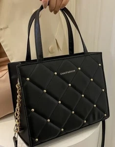 Damen Frauen CD TV weich gesteppt Schultertasche Crossbody langer Riemen Abendtaschen - Bild 1 von 3