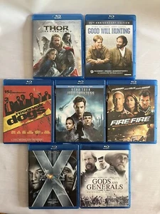 Lot of 7 Blu-Ray DVDs Action Movie Bundle Reservoir Dogs X-Men Thor + - Picture 1 of 5
