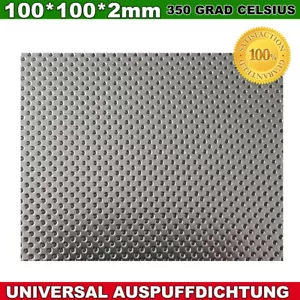Junta de escape universal 100 x 100 mm x 2 mm recortable junta de brida 350 grados - Imagen 1 de 9