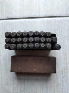 Alte Schlagbuchstaben 4 mm Oldtimer Schlagstempel Stempel (3Z) - Bild 1 von 3