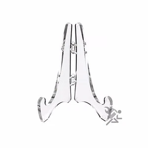 Klare Mini faltbare Staffelei Display Ständer für 3" - 4" Artikel (2-7/8" hoch), 12er Pack - Bild 1 von 4