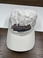 Ashworth White Golf Golfing Hat Cap Strap Back One Size Adjustable