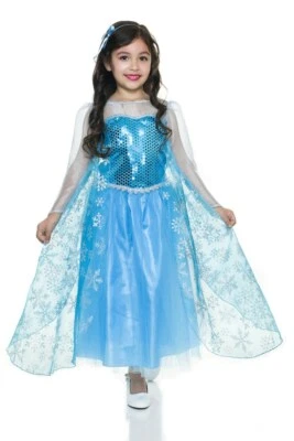 Disfraz de Halloween Reina de Hielo Niño - Niñas Talla Mediana (8-10) - Nuevo Foto 1 de 3