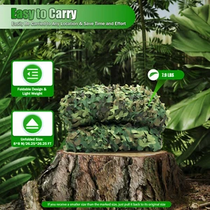 8X8m Camouflage Jagd Tarnnetz Bundeswehr Armee Tarnung Camo Hunter Flecktarn DHL - Bild 1 von 15