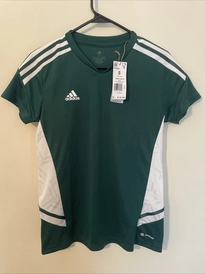 Nueva con etiquetas Adidas Camiseta de Fútbol/Fútbol, Camiseta Pequeña Entrenamiento, Equipo Verde Oscuro Foto 1 de 4