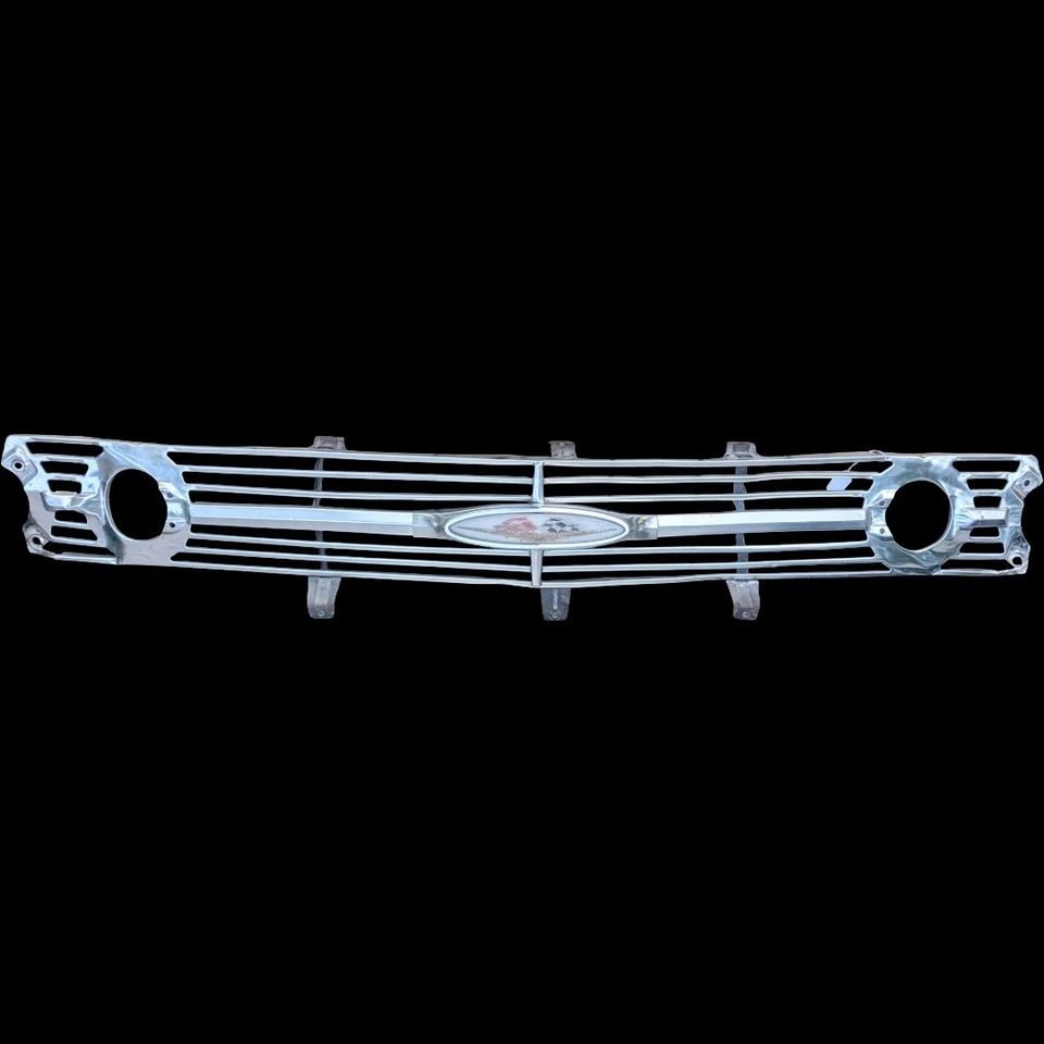 1960 Chevy Impala El Camino Grille Molding Grill Brackets Emblem Belair Trim OEM - Image 1 of 4
