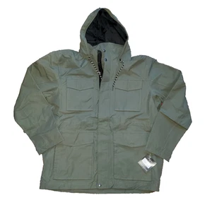 Eddie Bauer Men's Everson Waterproof Rain Parka, "Capers" color, NWT XL reg $199 - Picture 1 of 9