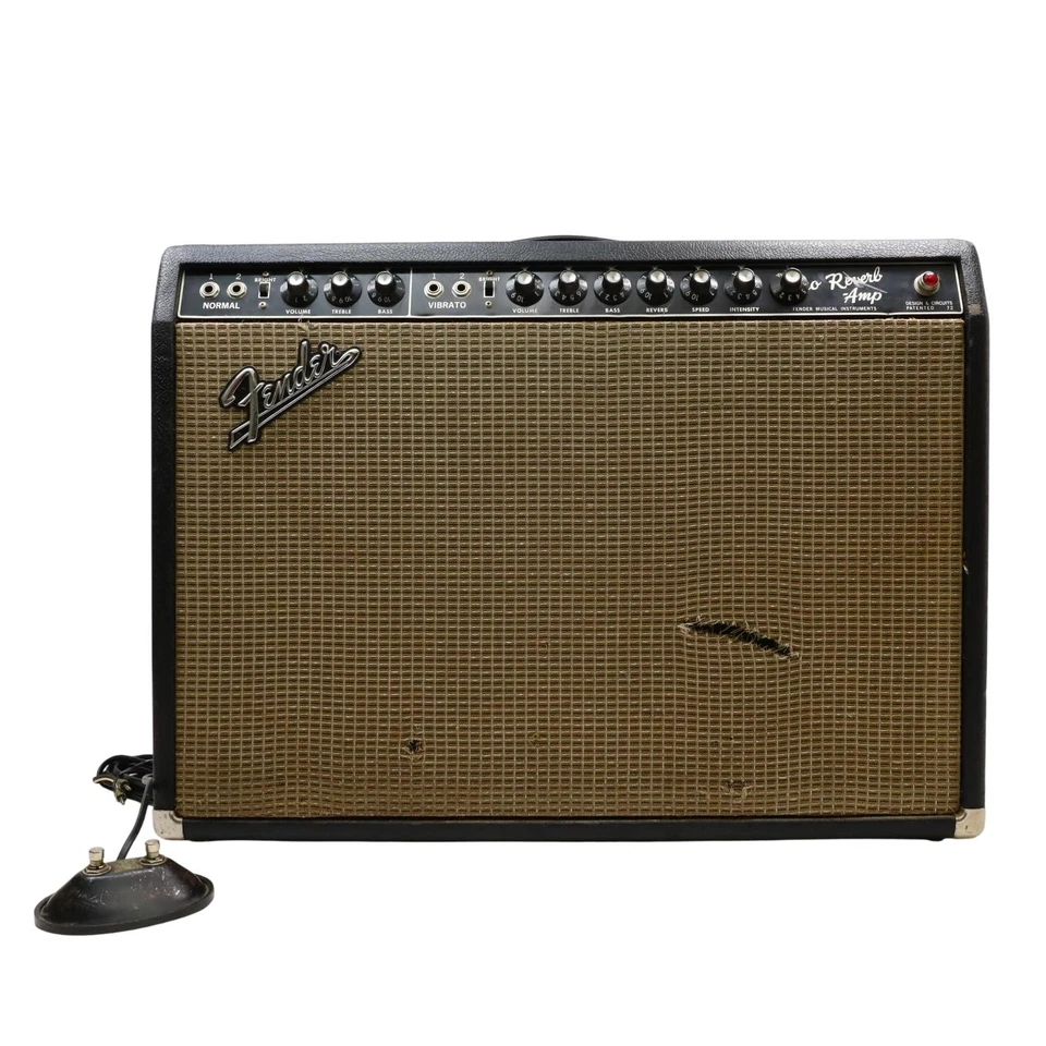 Fender Pro Reverb Amp 1965 AA165 40 Watt Tube Electric Guitar Amplifier - Modded - Image 1 of 4