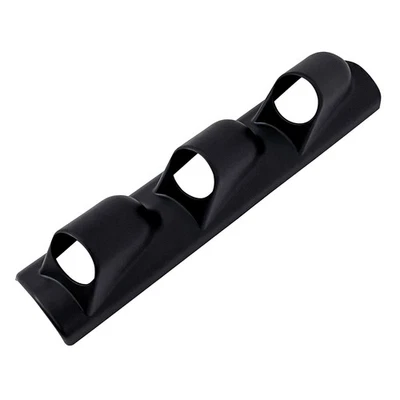 Universal Black 2" 52mm Triple 3 Hole Pillar Gauge Pod Holder Plastic New - Image 1 of 4