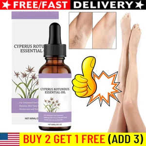 Cyperus Rotundus ESSENTIALOil 60 ml Hair Inhibitor Hair Retardant Hair Removal - Picture 1 of 12