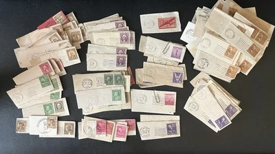 Massive Lot of Canceled Used U.S Postage Stamps 1912, 1930's & 40's - Image 1 of 4