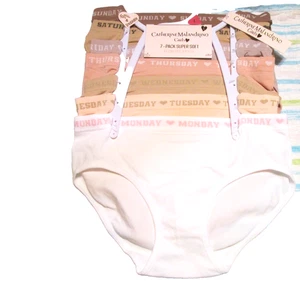 Catherine Malandrino-7 Pk-SZ L-super soft brief GIRL's Hipster Panties-NWT - Picture 1 of 7