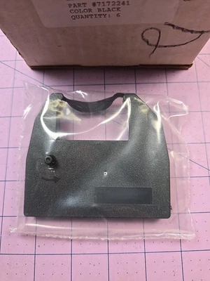 Qty 5 Epson LX 80 black print ribbons - Image 1 of 4