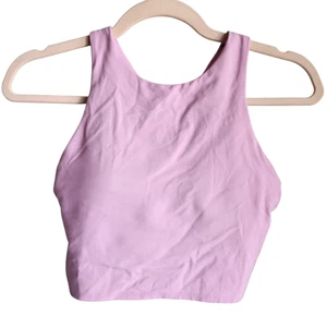 Athleta Sport BH Small Lila Flieder Crop Tank Integrierter BH Herausnehmbare Pads Hoch - Bild 1 von 8