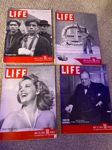 Life Magazine May 7, 14, 21, 28, 1945 - Picture 1 of 9