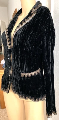 Женская куртка Alberto Makali L Crinkle Velvet Fairy Goth Цвет черный Whimsi - Изображение 1 из 4