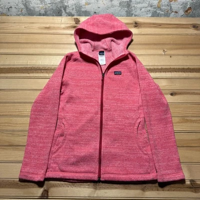 Patagonia Full Zip Hooded Fleece Hiking Outdoor Gorpocore Jacket Girls - XL (14) - Image 1 of 4