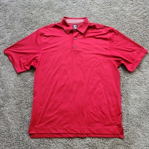 Camisa Polo Footjoy FJ Performance GOLF Para Hombre XL X-LARGE Roja Mezcla de Polielas Elástica - Imagen 1 de 3